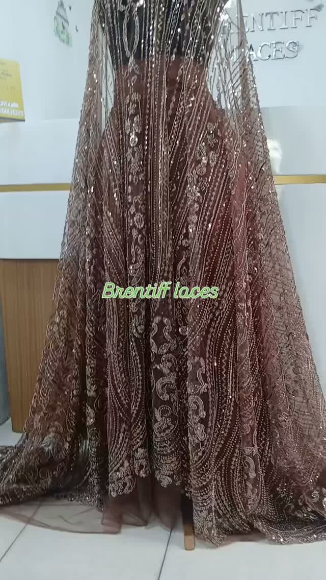 Rosewood Sequin Net